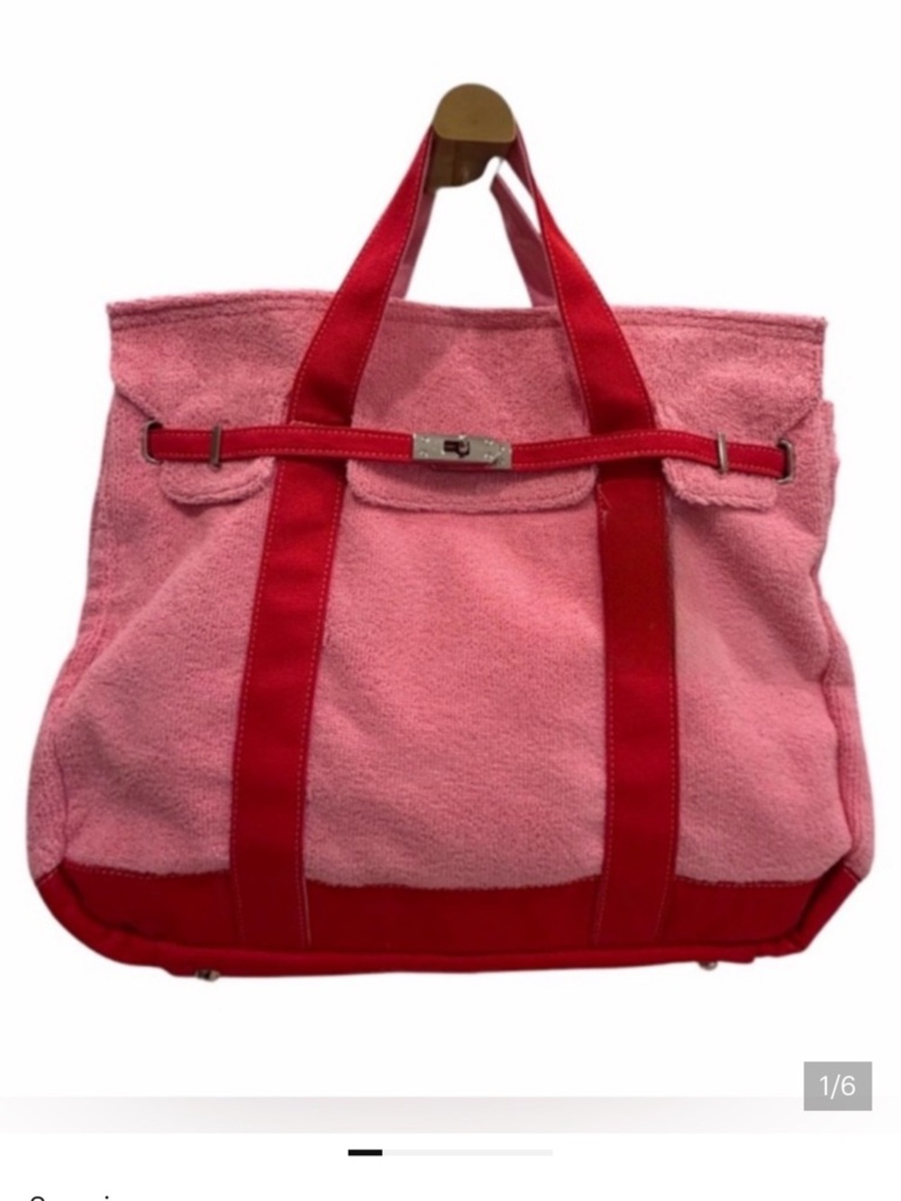 SUNWIN Pink and Red Women's Tote Bag!!! Trending now! Perfect summer staple
